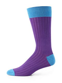  Collection Stretch Cotton Socks   Purple