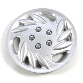 Silver 14 inch Abs Hub Caps (set Of 4) (When checking your tire size, do not measure the hub cap. It will give a larger size than needed. For the correct size, it goes by the tire size. Check the sidewall of your tire for a series of #s like P235/70/R17.
