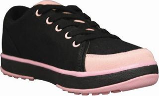 Womens Dawgs Canvas Golf Crossover Shoe   Black/Soft Pink Canvas Shoes