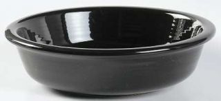Homer Laughlin  Fiesta Black (Newer) Coupe Soup Bowl, Fine China Dinnerware   Bl