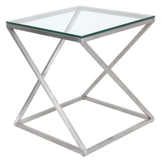 4Z Stainless Steel Modern End Table