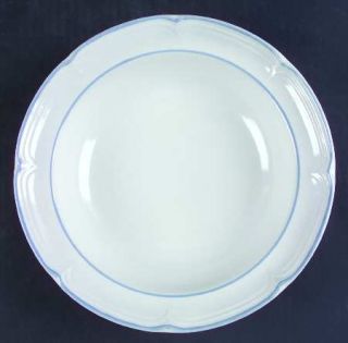 Covington Edition Avondale Rim Soup Bowl, Fine China Dinnerware   Blue/White Flo