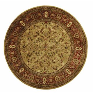 Handmade Persian Legend Gold/ Rust Wool Rug (6 Round)