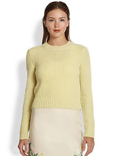 Raoul Chunky Wool/Cashmere Pullover   Custard