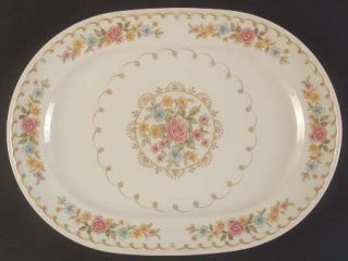 Noritake Verse 13 Oval Serving Platter, Fine China Dinnerware   Versatone I, Pi