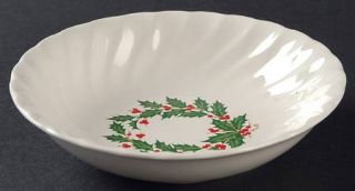 SCIO Holly Fruit/Dessert (Sauce) Bowl, Fine China Dinnerware   Holly Ring Center