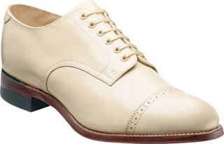 Mens Stacy Adams Madison 00012   Ivory Kid Lace Up Shoes