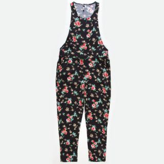 Floral Print Girls Jumpsuit Black Combo In Sizes Medium, X Small, Lar