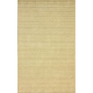 Nuloom Handmade Solid Textured Champagne Rug (5 X 8)