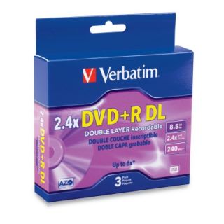 Verbatim Dual Layer DVDR Discs