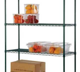 Focus Green Epoxy Coated Shelving, 24 in D x 30 in W