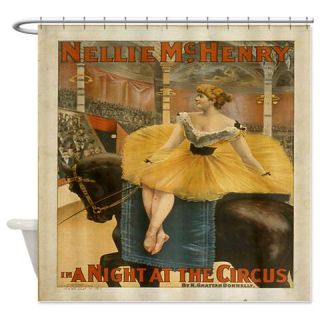  Vintage Circus Ad Shower Curtain  Use code FREECART at Checkout