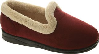Womens Spring Step Isla   Bordeaux Micro Suede Slippers