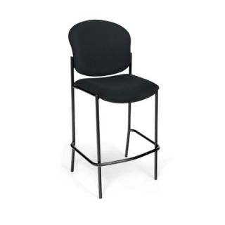 OFM Armless Café Height Chair 404C  / 408C  Fabric Color Black