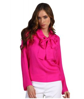 See by Chloe L/S Neck Tie Button Up Blouse Womens Blouse (Pink)
