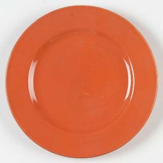 Signature Lucca Persimmon (Orange) Salad Plate, Fine China Dinnerware   All Oran