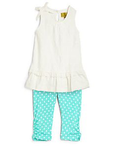 Nicole Miller Toddlers & Little Girls Two Piece Textured Top & Leggings Set  