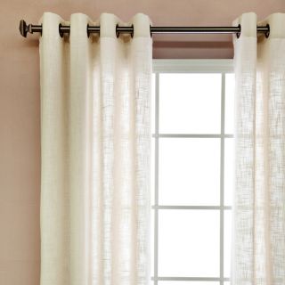 Faux Linen Grommet 84 inch Curtains