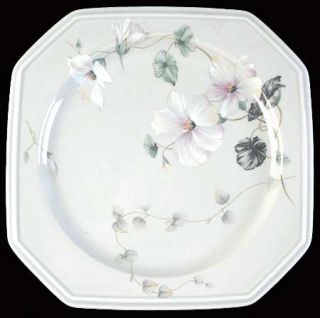 Mikasa Woodsong Salad Plate, Fine China Dinnerware   Color Trend, Floral Gray Ba