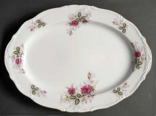Harmony House China Eugenie Rose 14 Oval Serving Platter, Fine China Dinnerware