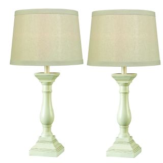 Ayr Antique White Table Lamp (set Of 2)