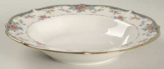 Noritake Vintage Rose Rim Soup Bowl, Fine China Dinnerware   Imperial Baroque,Bl