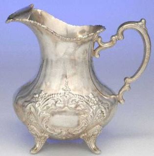 Poole Silver  Crest Of Windsor Hand Chased (Strl,Hlwr) Sterling Water Pitcher  
