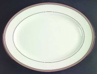 Lenox China Onyx Frost 13 Oval Serving Platter, Fine China Dinnerware   Classic