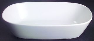 Noritake Pearl White (Coupe Shape) 9 Oval Vegetable Bowl, Fine China Dinnerware