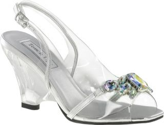 Womens Touch Ups Candy 2   Clear Vinyl Ornamented Shoes
