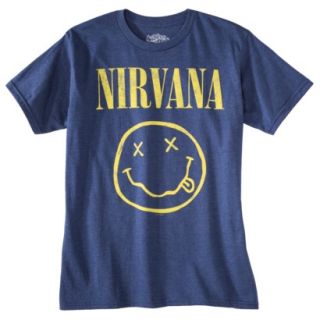 Nirvana Mens Graphic Tee   Blue XL
