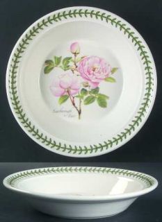 Portmeirion Botanic Roses Rim Soup Bowl, Fine China Dinnerware   Multimotif Rose