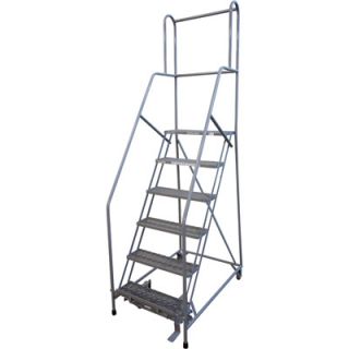 Cotterman (Rolling) Ladder w/CAL OSHA Rail Kit   60in. Max. Height