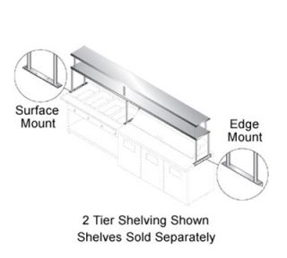 Advance Tabco Double Tier Shelf, 18x108