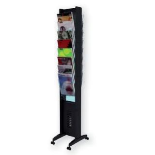 Paperflow Letter EPI Literature Display with 16 Compartments in Black 276N.01