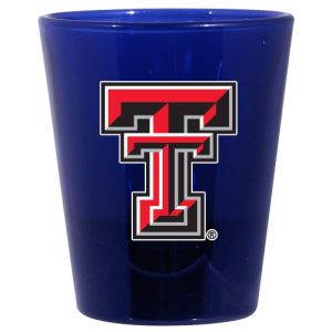 Texas Tech Red Raiders 2oz Collector Glass Cobalt