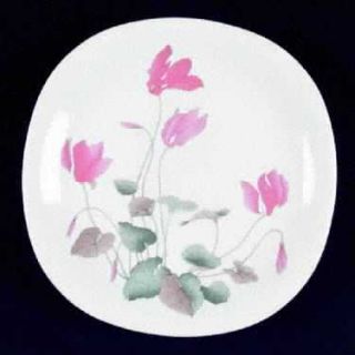 Corning Delicate Lily Salad Plate, Fine China Dinnerware   Corning Designs,Green