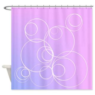  retro circles in light purple Shower Curtain  Use code FREECART at Checkout