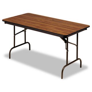 Iceberg Enterprises Premium Wood Laminate Folding Table, Rectangular, 60W X 3