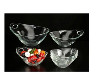 Libbey Glass 29 1/2 oz Practica Bowl Oval   Handle, Clear