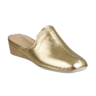 Oomphies by Lamo Womens Metallic Gold Granada Slippers   OM1820 METALIC GOLD 