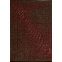 Nourison Summerfield Red Abstract Rug (79 X 1010)