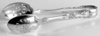 Gorham Buttercup(Str,Lion/Anchor/G,1899,Nomono) Large Ice Serving Tongs with Bow