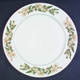 American Atelier Blossom Breeze (Rim,Stoneware) 12 Chop Plate/Round Platter, Fi