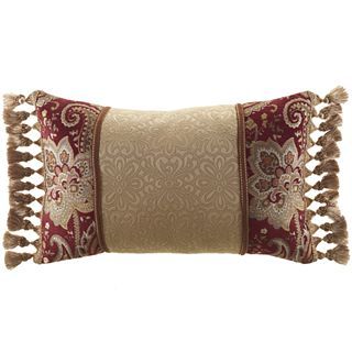 Croscill Classics Manchester Boudoir Decorative Pillow, Claret, Boys