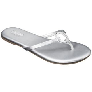 Womens Mossimo Louisa Flip Flop   Silver 10