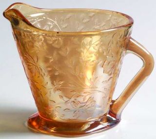 Jeannette Louisa Iridescent Creamer   Iridescent,Floragold Glassware 40S 60