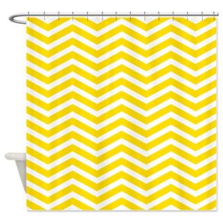  Yellow Zigzag Shower Curtain  Use code FREECART at Checkout