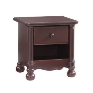 Natart Avalon 1 Drawer Nightstand DS50070 Color Cocoa