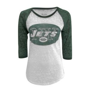 New York Jets GIII NFL Womens Over The Top Raglan T Shirt